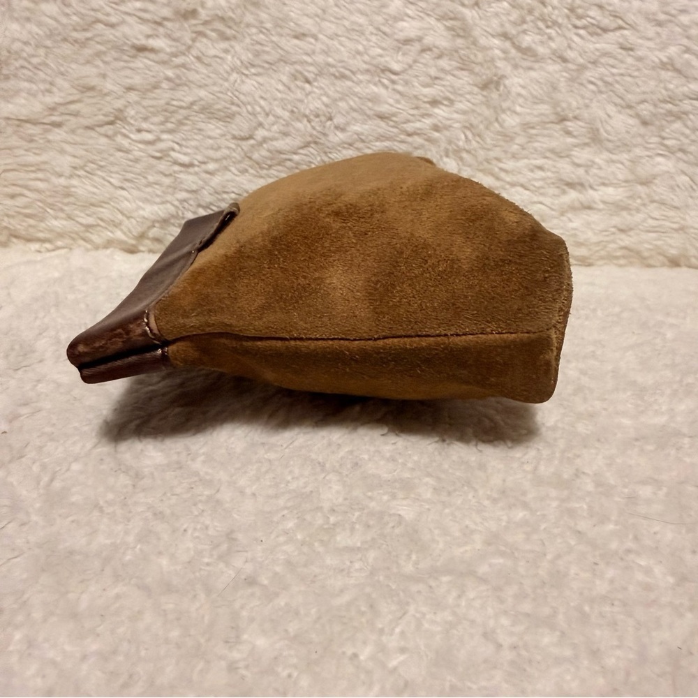 Loewe Tan and Brown Suede Cosmetic Bag - Picture 4 of 15